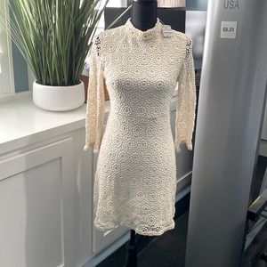 NWT Cooperative lined bodycon lace dress, Size 4